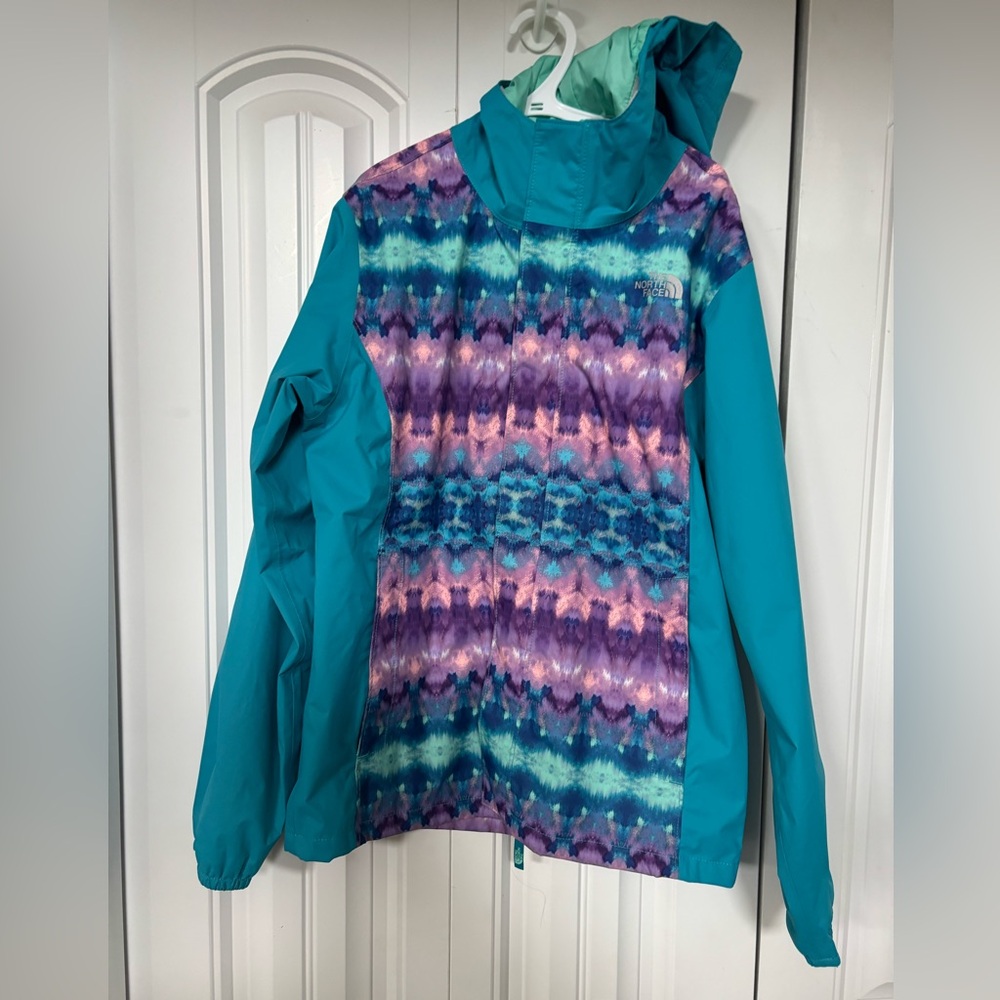 Girls Sz 14/16 large The North Face rain jacket coat